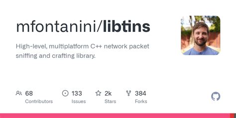 C packet library. 18.  libtins is a high-level, multiplatform C++ network packet sniffing and ...