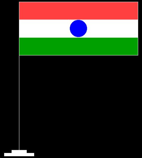 C program to create Indian National Flag using Graphics