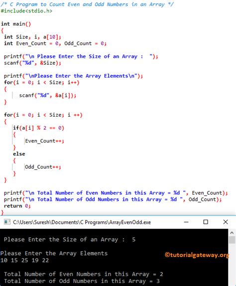 C program to find odd or even using array.  1) in 1969 at AT&T&rsquo;s Bell Labs.  Some lang...