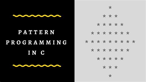 C programming Pattern 7 star program in C YouTube
