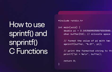 C sprintf format.  Learn string formatting in C with this comprehensiv...