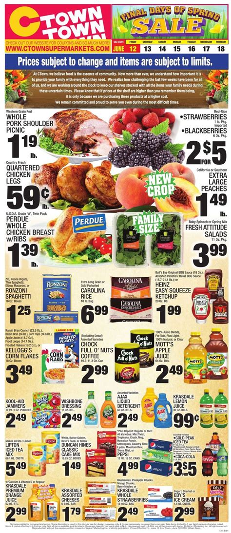 C town weekly circular. Step 1. Subscribe to newsletter. Newsletters are sent out weekly to help you plan out your grocery shopping. Get deals & discounts and save on your grocery budget. Step 2. Browse this week’s savings. New deals & discounts are updated every week. Step 3. Get quality groceries in-store. 
