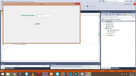 C tutorial String matching program in windows form in c in visual