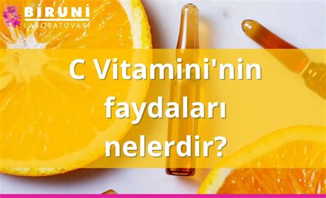 C vitamini göze faydaları