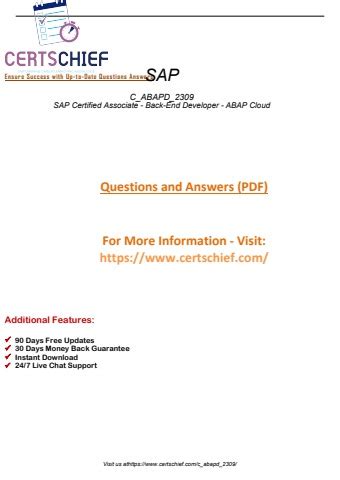 C-ABAPD-2309 PDF