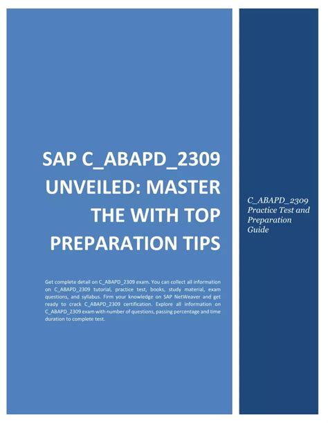 C-ABAPD-2309 PDF Testsoftware