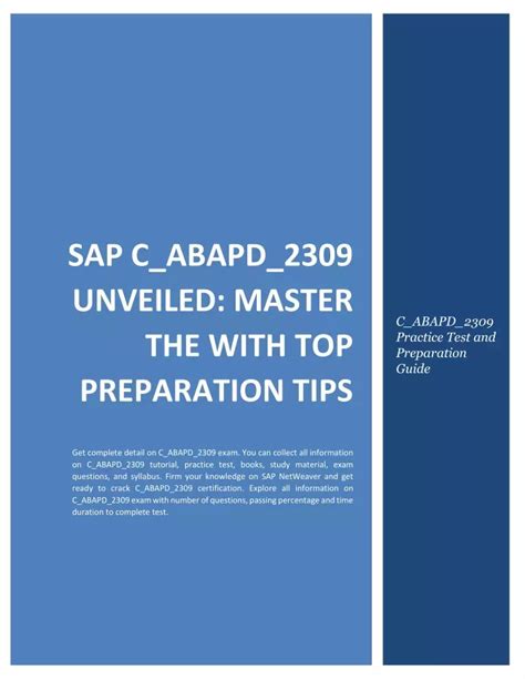 C-ABAPD-2309 Schulungsunterlagen