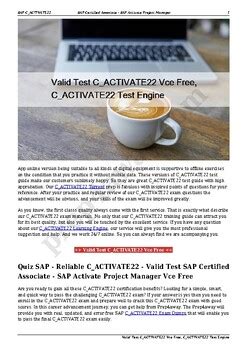 C-ACTIVATE22 Tests