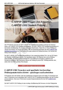 C-ARCIG-2302 Deutsch Prüfungsfragen