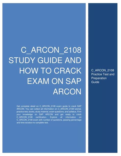 C-ARCON-2108 Prüfungsinformationen