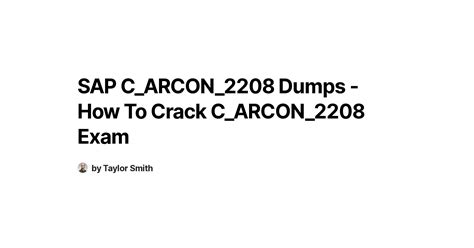 C-ARCON-2208 Dumps