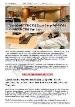 C-ARCON-2302 Exam