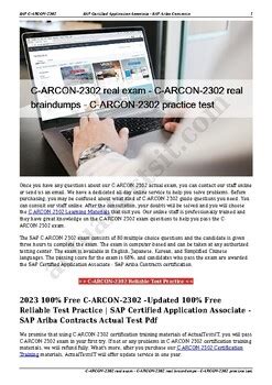 C-ARCON-2302 Originale Fragen