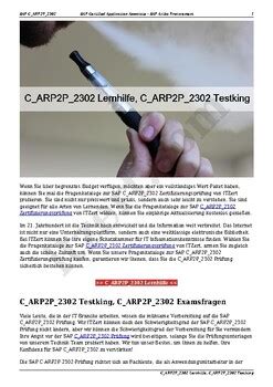 C-ARP2P-2302 Testking