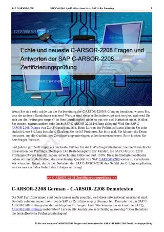 C-ARSOR-2404 Echte Fragen