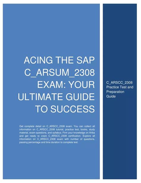 C-ARSUM-2308 Prüfungs Guide