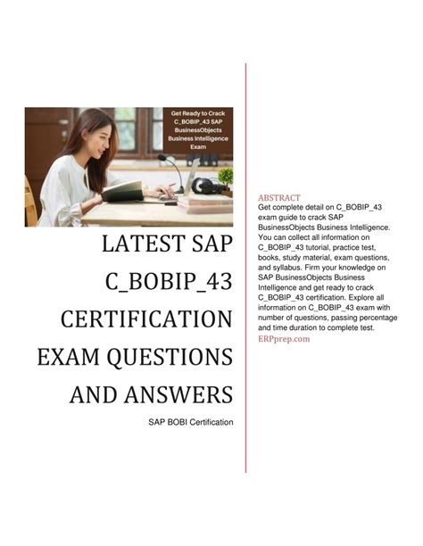 C-BOBIP-43 Latest Exam Registration