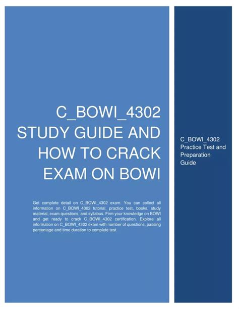 C-BOWI-4302 Prüfungs Guide