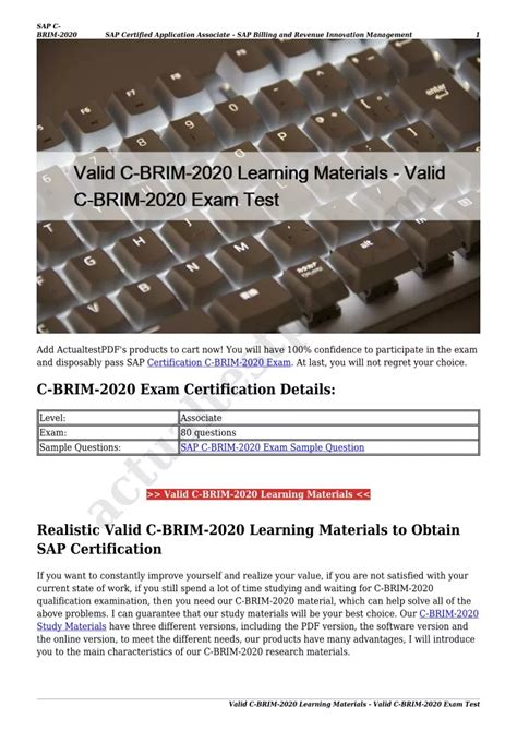 C-BRIM-2020 Zertifizierungsprüfung