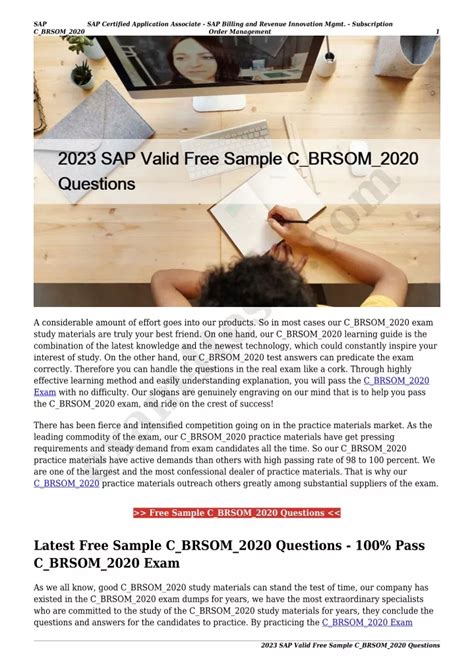 C-BRSOM-2020 PDF