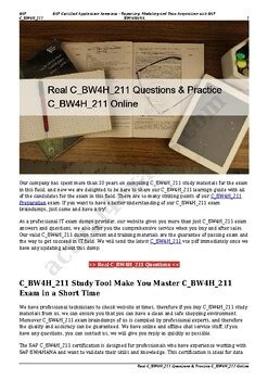 C-BW4H-211 Fragen&Antworten