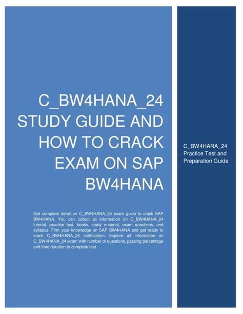 C-BW4HANA-24 Prüfung
