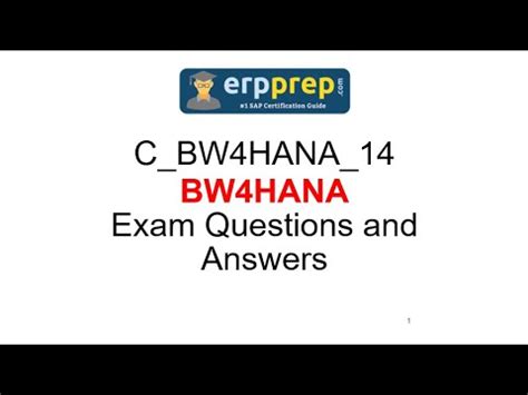 C-BW4HANA-24 Verified Answers