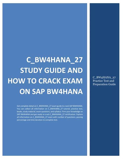 C-BW4HANA-27 Reliable Study Materials