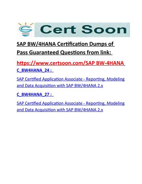 C-BW4HANA-27 Zertifikatsfragen