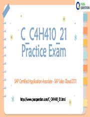 C-C4H410-21 Prüfungsübungen