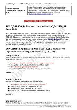 C-C4H430-94 Exam