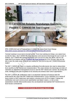 C-C4H430-94 Prüfungsvorbereitung