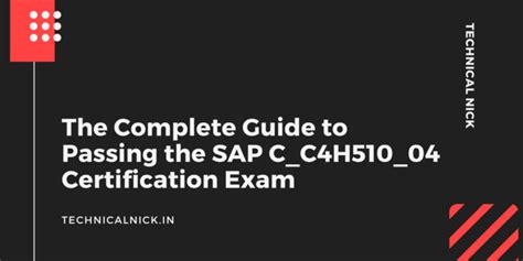 C-C4H510-04 Exam