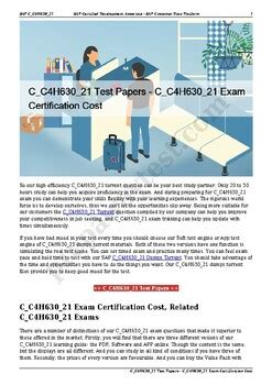 C-C4H630-21 Praxisprüfung