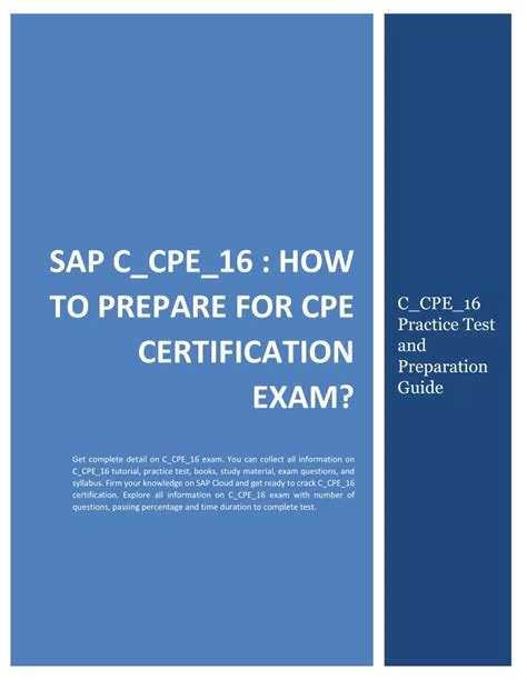 C-CPE-16 Prüfungsinformationen