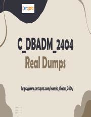 C-DBADM-2404 Kostenlos Downloden