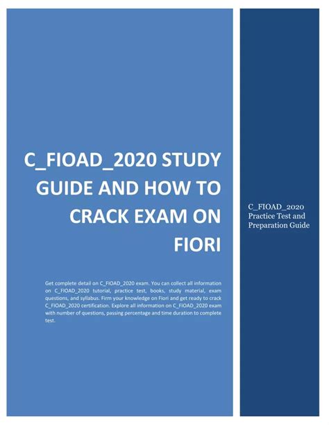 C-FIOAD-2020 Study Guides