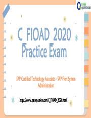 C-FIOAD-2020 Testking