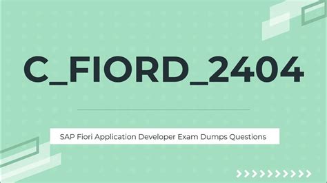 C-FIORD-2404 PDF Demo