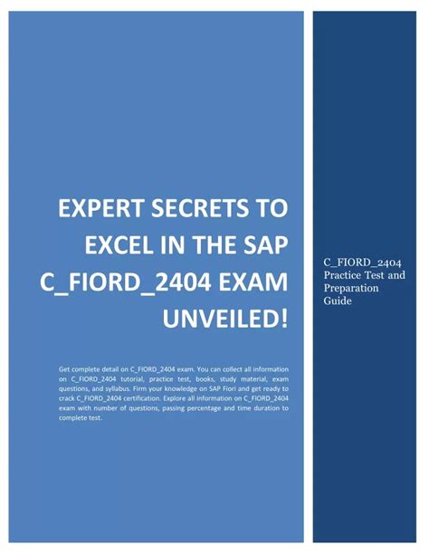 C-FIORD-2404 Prüfungen