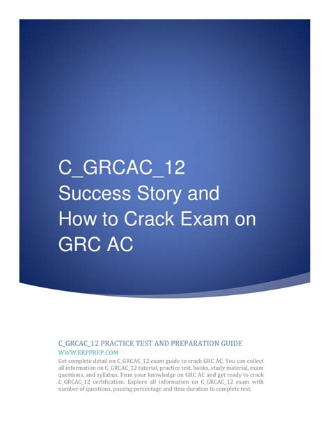 C-GRCAC-12 New Study Materials