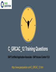 C-GRCAC-12 Prüfungsinformationen
