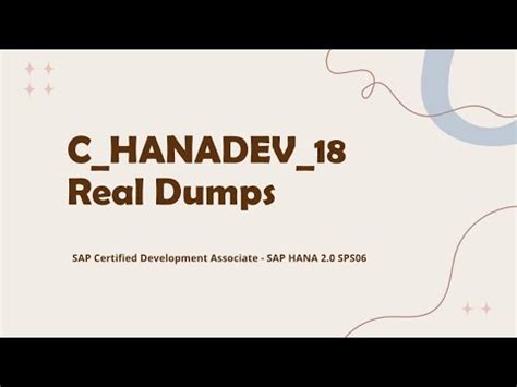 C-HANADEV-17 Dumps