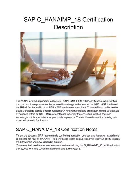 C-HANAIMP-18 Zertifizierungsantworten