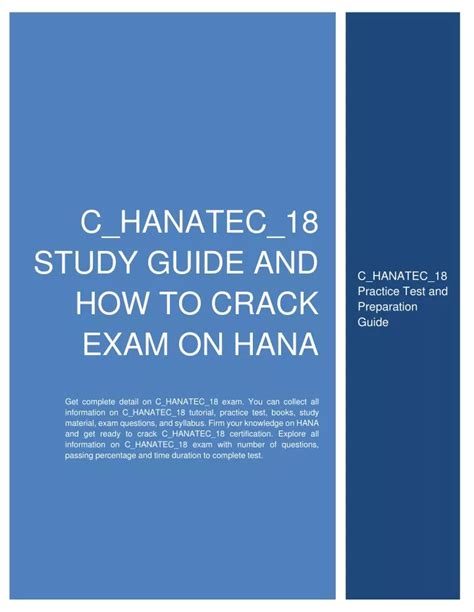 C-HANATEC-18 Prüfungs Guide