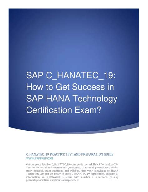 C-HANATEC-19 Schulungsunterlagen