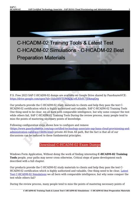 C-HCADM-02 Tests