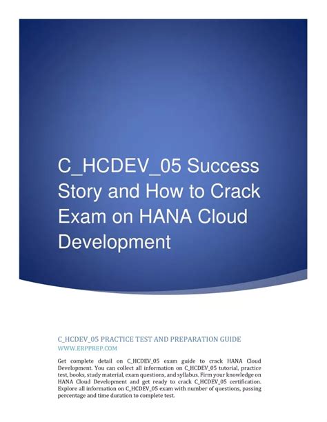 C-HCDEV-05 Online Test