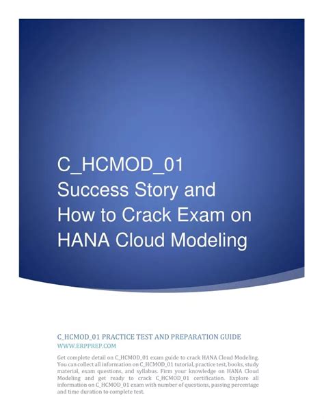 C-HCMOD-01 Prüfungsinformationen