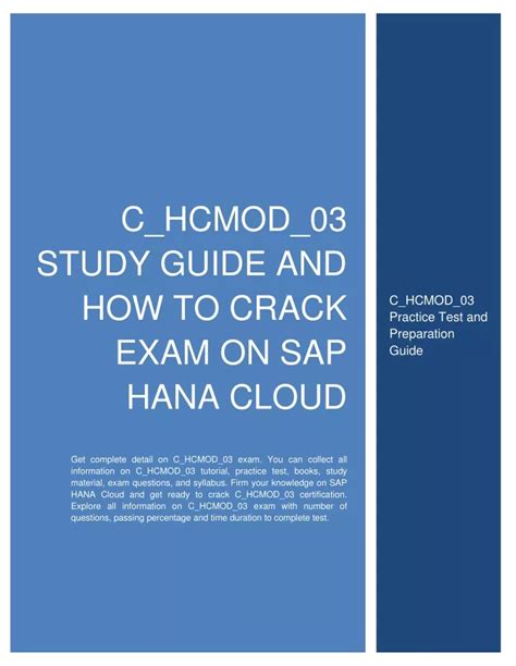 C-HCMOD-03 Prüfungsmaterialien